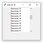 Lista Listbox En Tcl Tk Tkinter Recursos Python